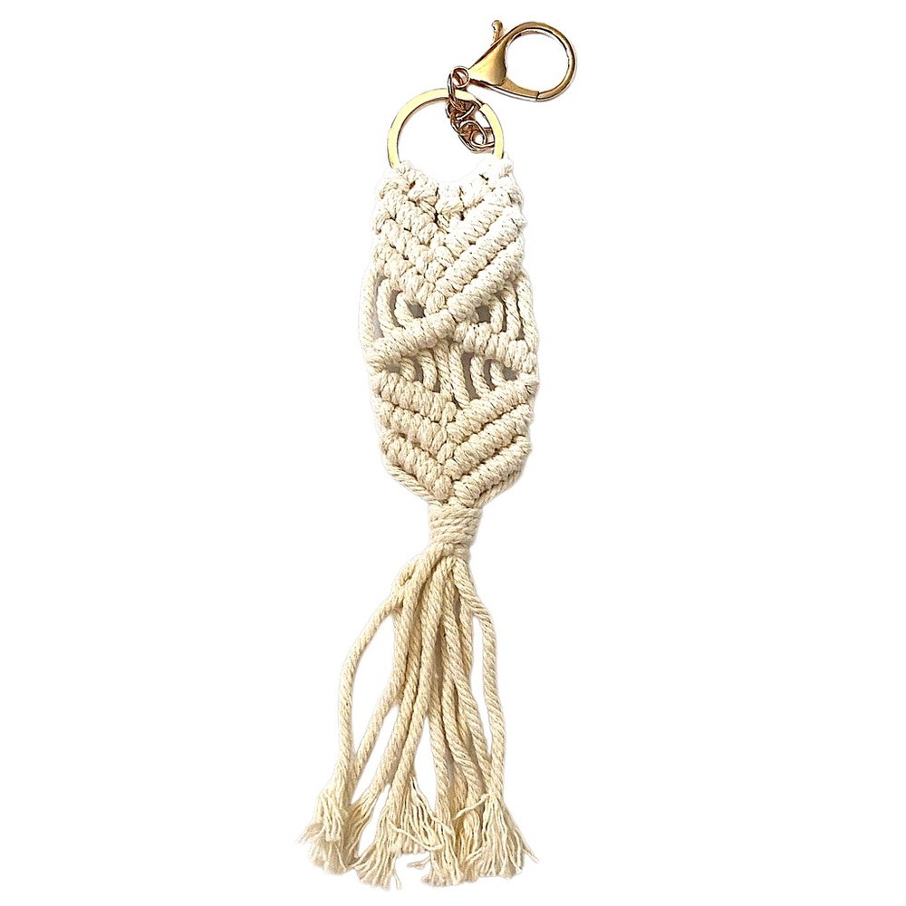 Boho Macrame Keychain
